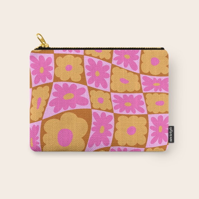 Floral nine Carry All Pouch Gallery Image 1