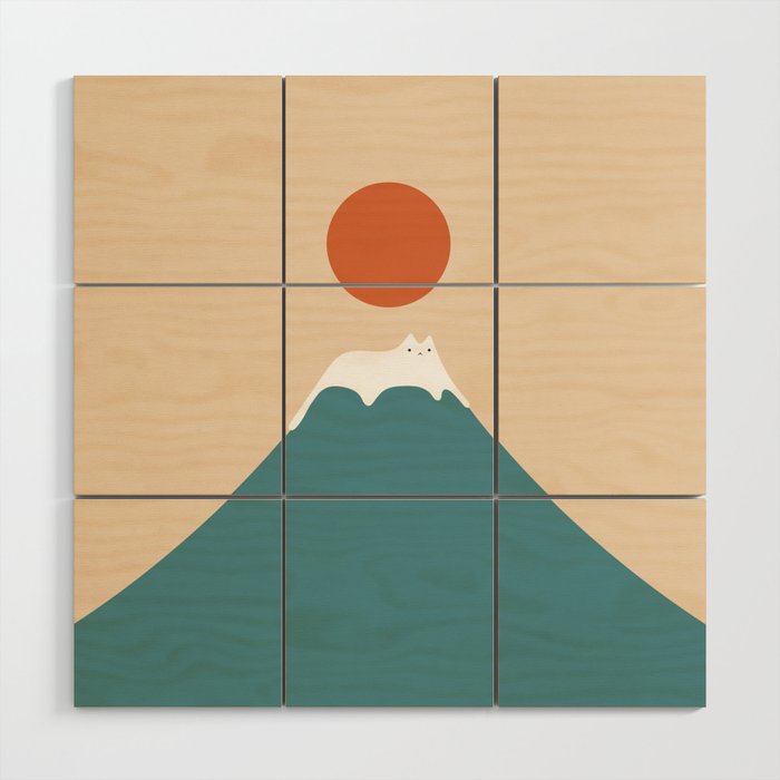 Cat Landscape 158 Wood Wall Art Gallery Image 1