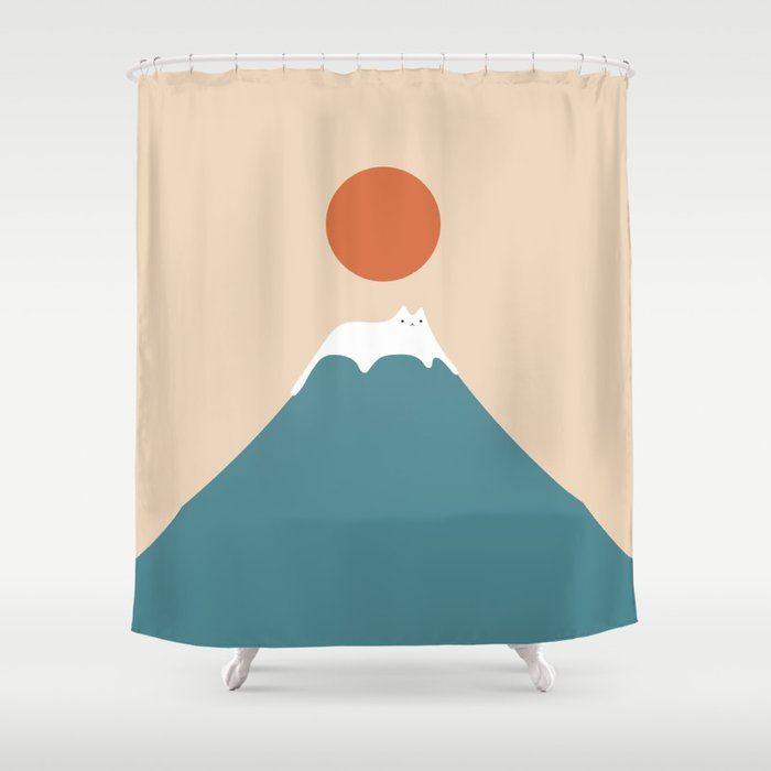 Cat Landscape 158 Shower Curtain Gallery Image 1