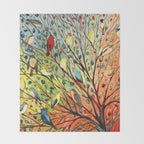 27 Birds Throw Blanket Gallery Image 2