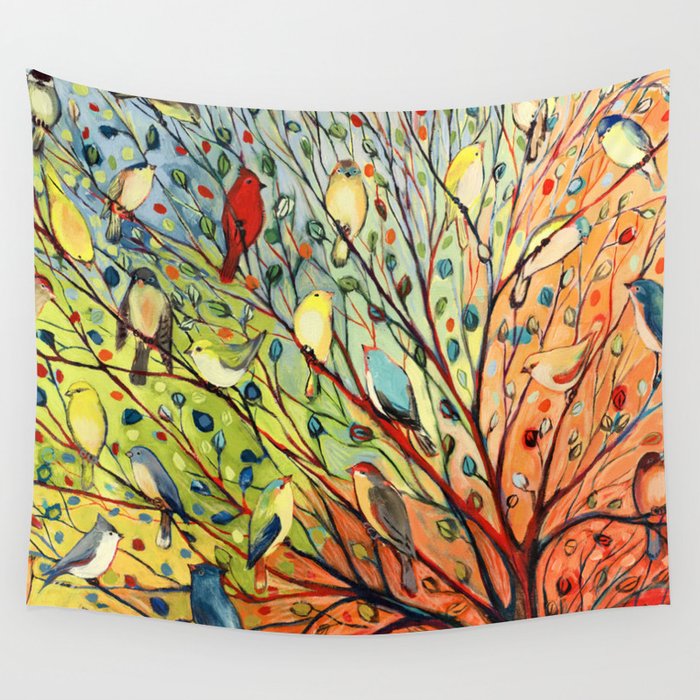 27 Birds Wall Tapestry Gallery Image 4