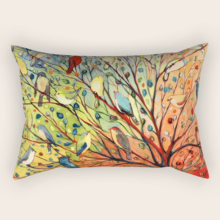 27 Birds Rectangular Pillow Gallery Image 2