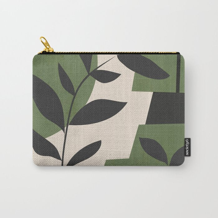 Abstract Foliage 5 Carry All Pouch Gallery Image 1