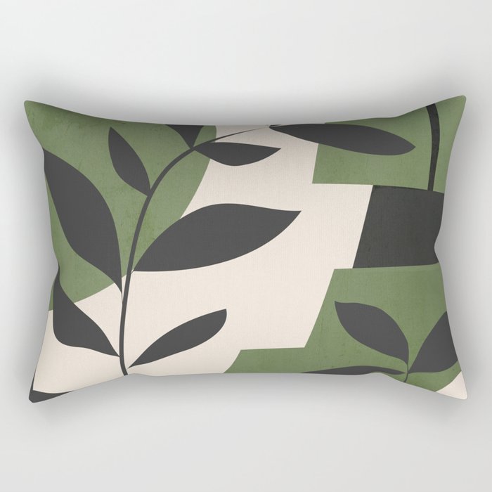 Abstract Foliage 5 Rectangular Pillow Gallery Image 2