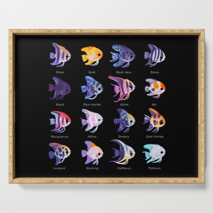 Angelfish! (freshwater) Serving Tray Gallery Image 1