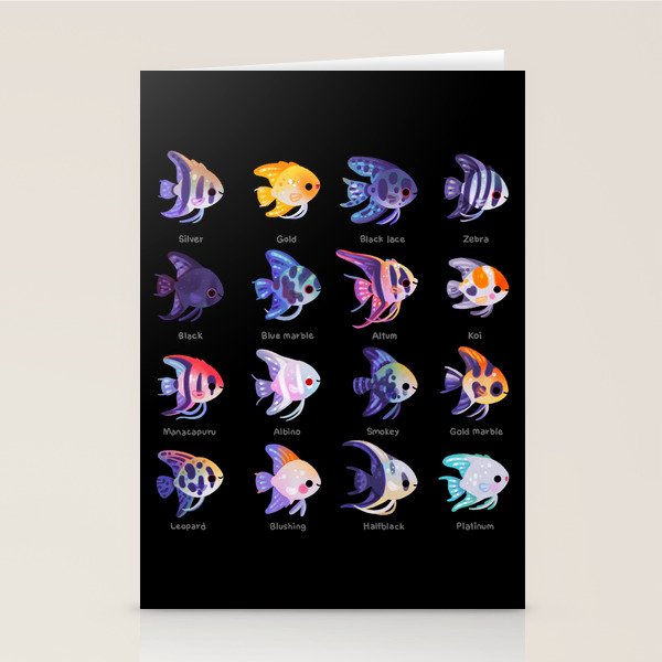 Angelfish! (freshwater) Stationery Card Gallery Image 1