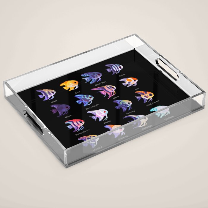 Angelfish! (freshwater) Acrylic Tray Gallery Image 1