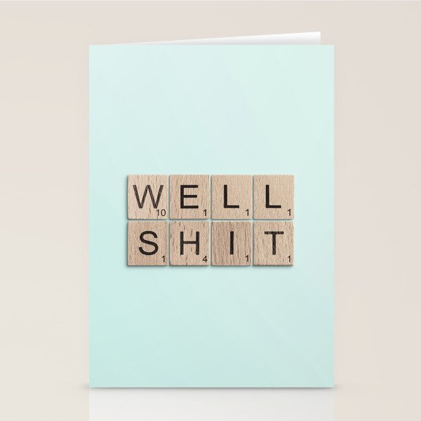 Well Shit Stationery Card Gallery Image 2