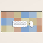 Bold Muted Checks Pattern - Large VII Desk Mat Gallery Image 1