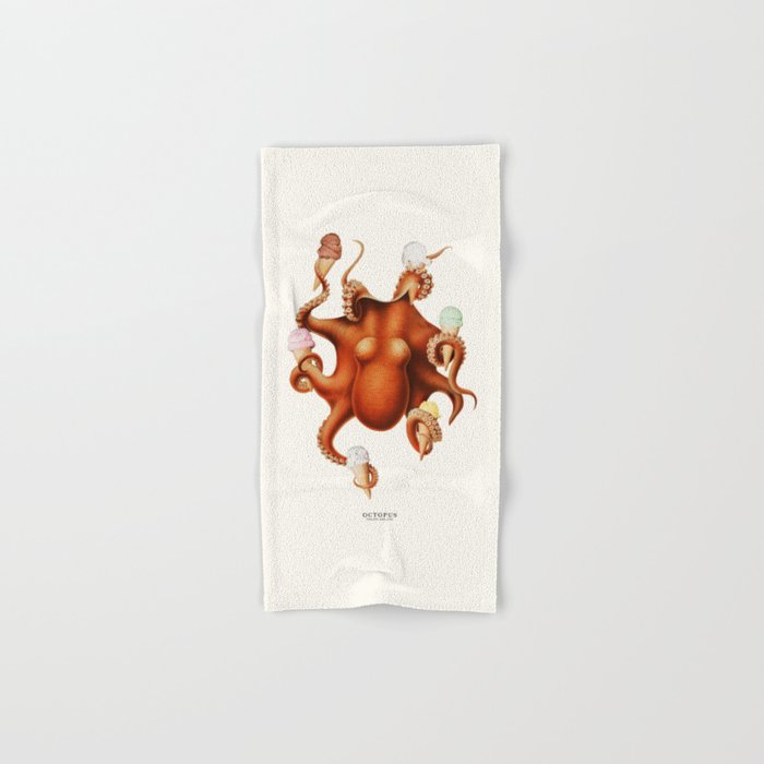 ICE CREAM OCTOPUS Bath Towel Gallery Image 1