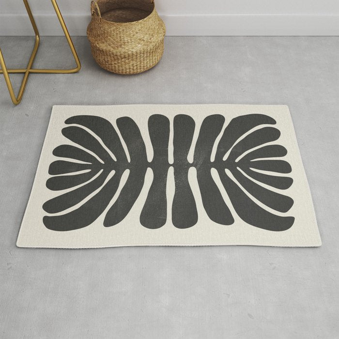 Sea Leaf: Noir Rug Gallery Image 1