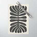 Sea Leaf: Noir Wrapping Paper Gallery Image 1