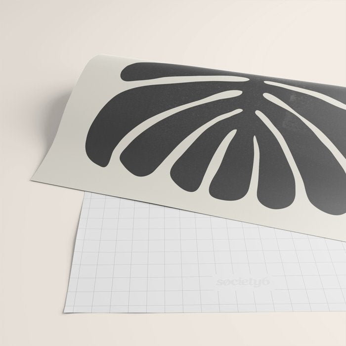 Sea Leaf: Noir Wrapping Paper Gallery Image 2
