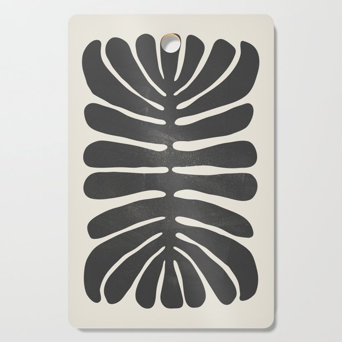Sea Leaf: Noir Cutting Board Gallery Image 1