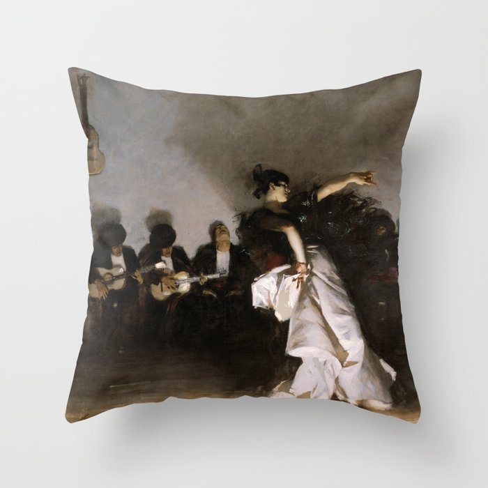 John Singer Sargent - El Jaleo Throw Pillow Gallery Image 6