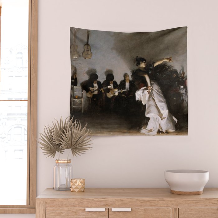 John Singer Sargent - El Jaleo Wall Tapestry Gallery Image 2