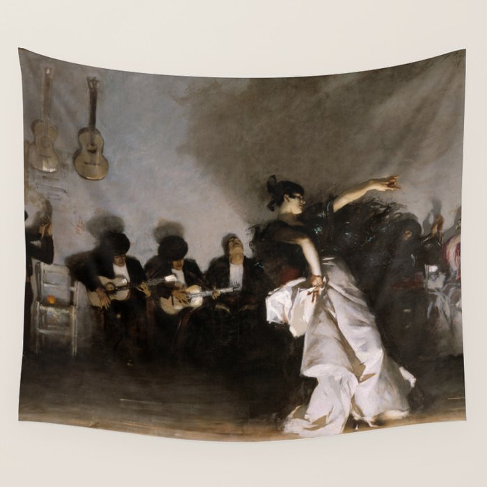 John Singer Sargent - El Jaleo Wall Tapestry Gallery Image 1