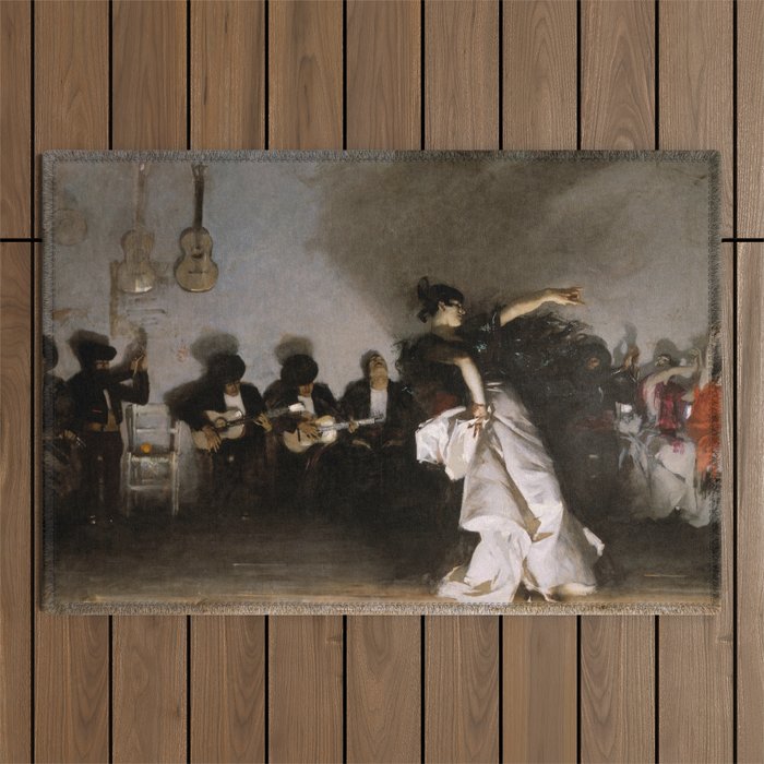 John Singer Sargent - El Jaleo Outdoor Rug Gallery Image 1