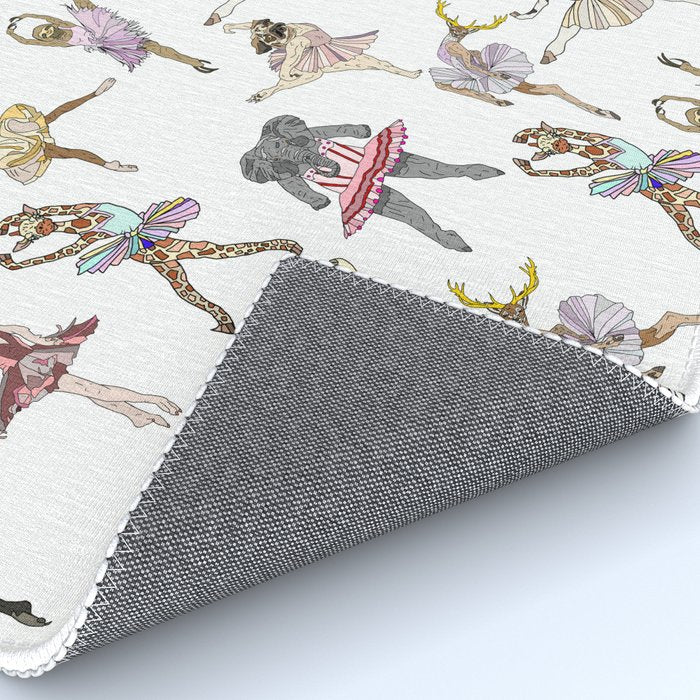 Animal Square Dance Hipster Ballerinas Rug Gallery Image 4