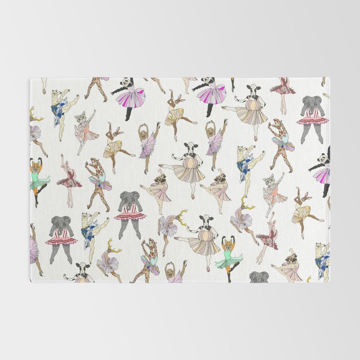 Animal Square Dance Hipster Ballerinas Rug Gallery Image 2