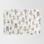 Animal Square Dance Hipster Ballerinas Rug Gallery Image 2