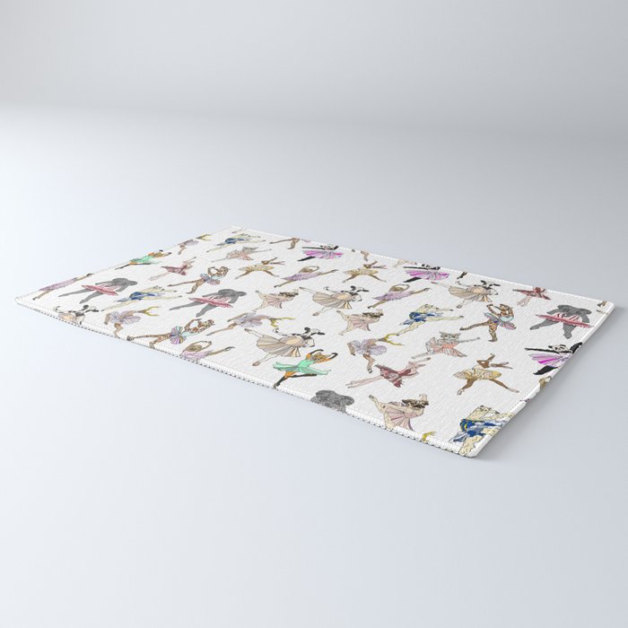 Animal Square Dance Hipster Ballerinas Rug Gallery Image 3
