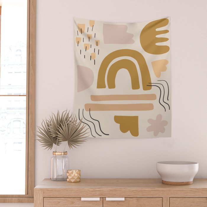 sun pattern Wall Tapestry Gallery Image 2