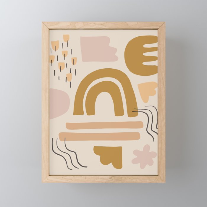 sun pattern Mini Art Print Gallery Image 1