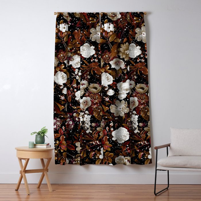 Christmas Garden Window Curtain Gallery Image 1
