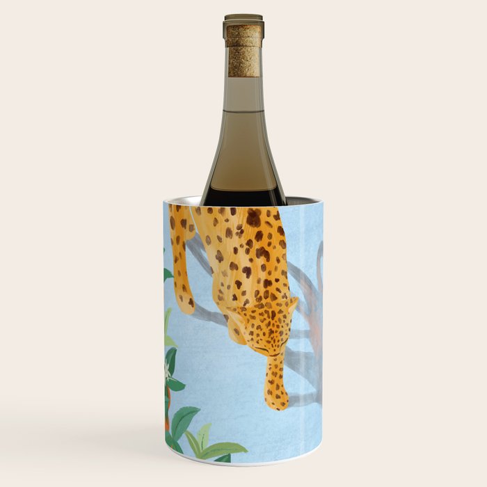 Leopard and Orange Trees Wine Chiller Gallery Image 1