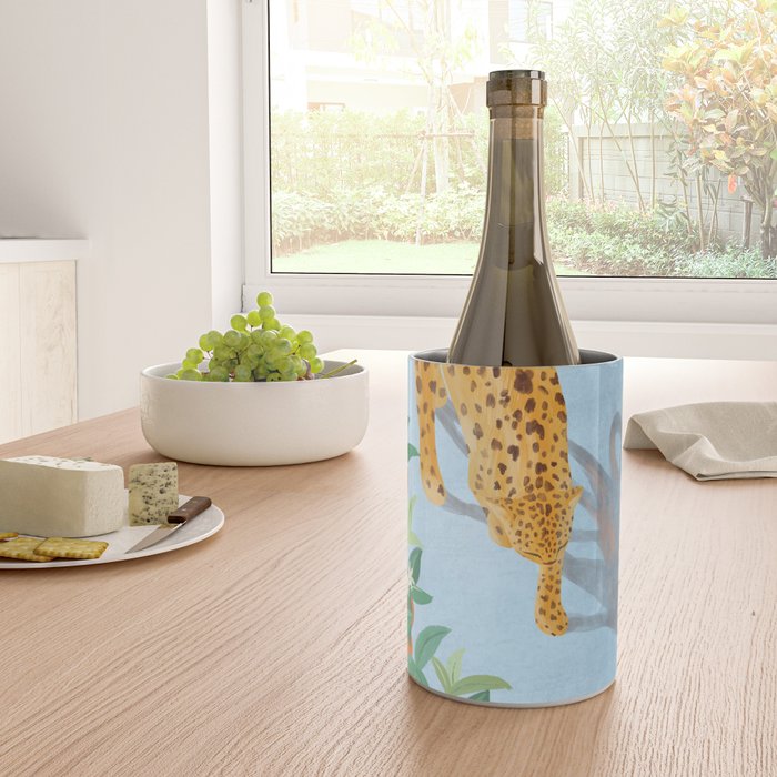 Leopard and Orange Trees Wine Chiller Gallery Image 4
