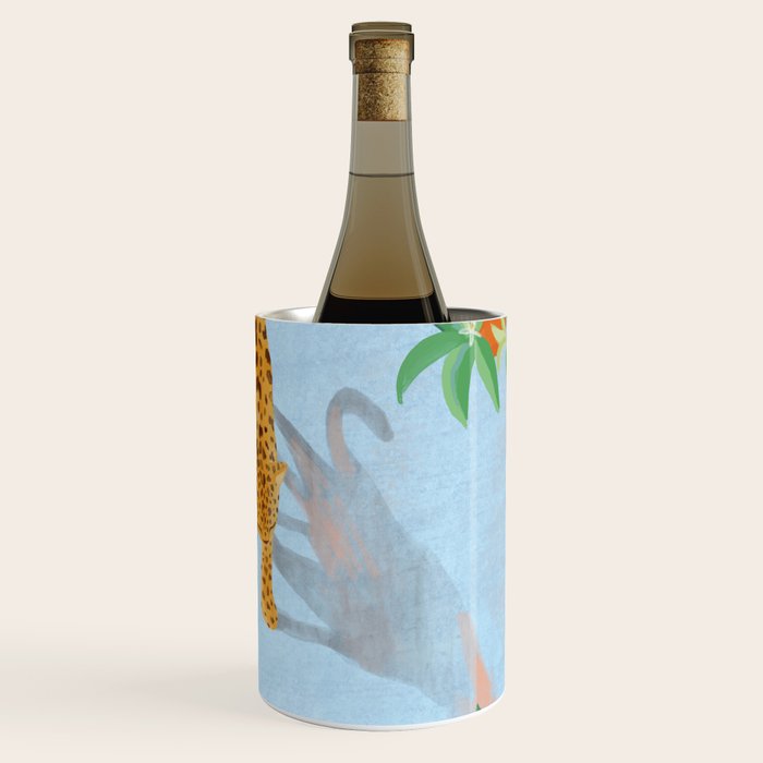 Leopard and Orange Trees Wine Chiller Gallery Image 3