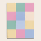 Bold Pastel Checks Pattern - Large XXXII Notebook Gallery Image 4