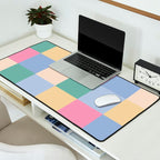 Bold Pastel Checks Pattern - Large XXXII Desk Mat Gallery Image 2