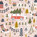 Home For The Holidays Blush Pink Christmas Coffee Mug Gallery Image 2
