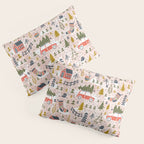 Home For The Holidays Blush Pink Christmas Pillow Sham Gallery Image 3
