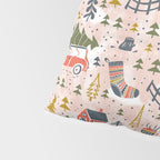 Home For The Holidays Blush Pink Christmas Pillow Sham Gallery Image 4