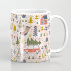 Home For The Holidays Blush Pink Christmas Coffee Mug Gallery Image 1