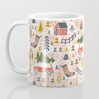 Home For The Holidays Blush Pink Christmas Coffee Mug Gallery Image 3