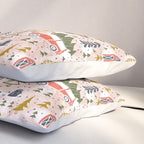 Home For The Holidays Blush Pink Christmas Pillow Sham Gallery Image 3