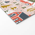 Home For The Holidays Blush Pink Christmas Welcome Mat Gallery Image 2