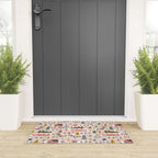 Home For The Holidays Blush Pink Christmas Welcome Mat Gallery Image 3