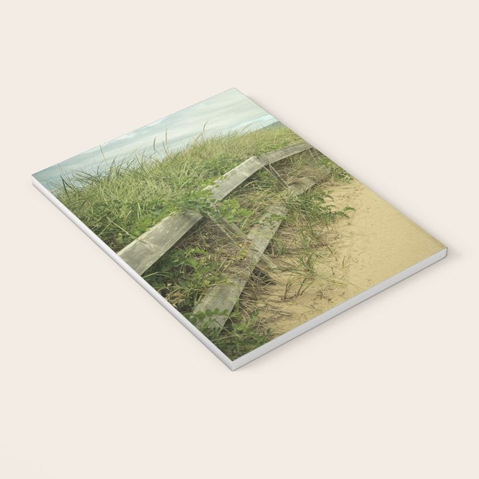 path to the beach - coastal nature photograph Notebook Gallery Image 3