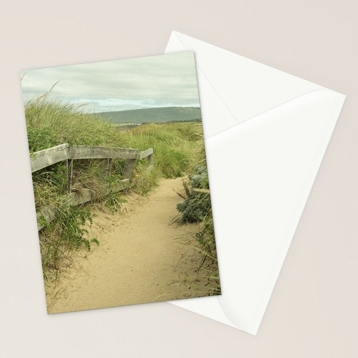 path to the beach - coastal nature photograph Stationery Card Gallery Image 2