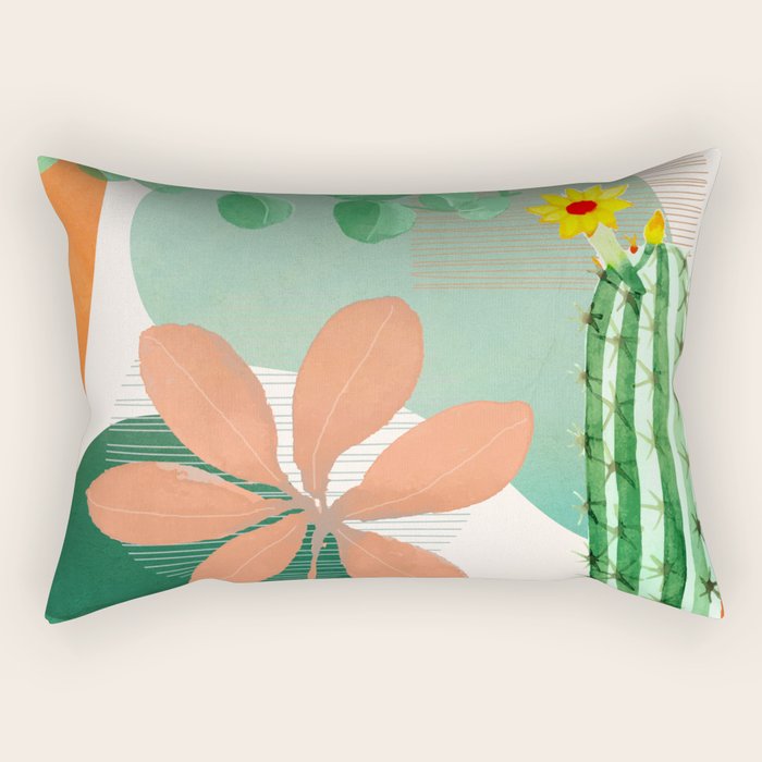 Cactus Garden 2 Rectangular Pillow Gallery Image 1