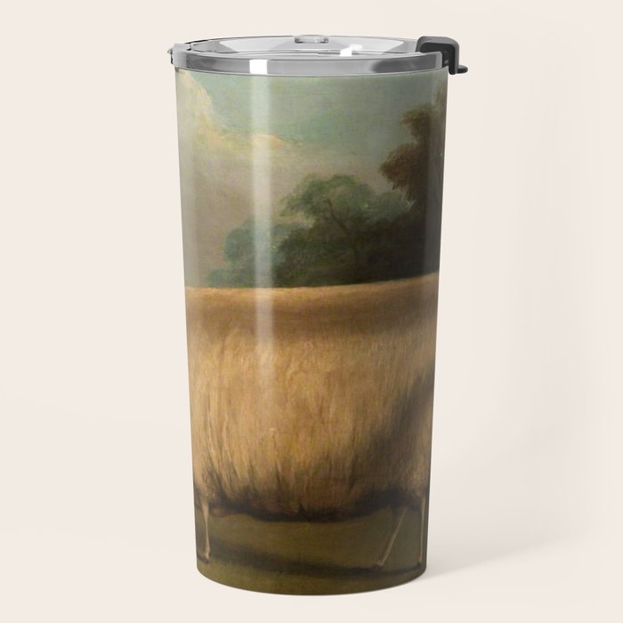 Comically large sheep - Vintage Dutch painting Travel Mug Gallery Image 2