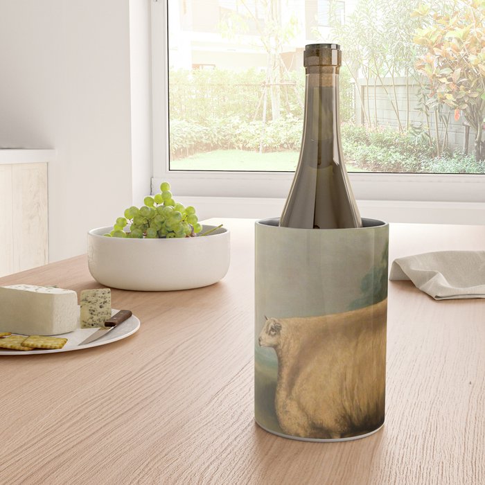 Comically large sheep - Vintage Dutch painting Wine Chiller Gallery Image 4