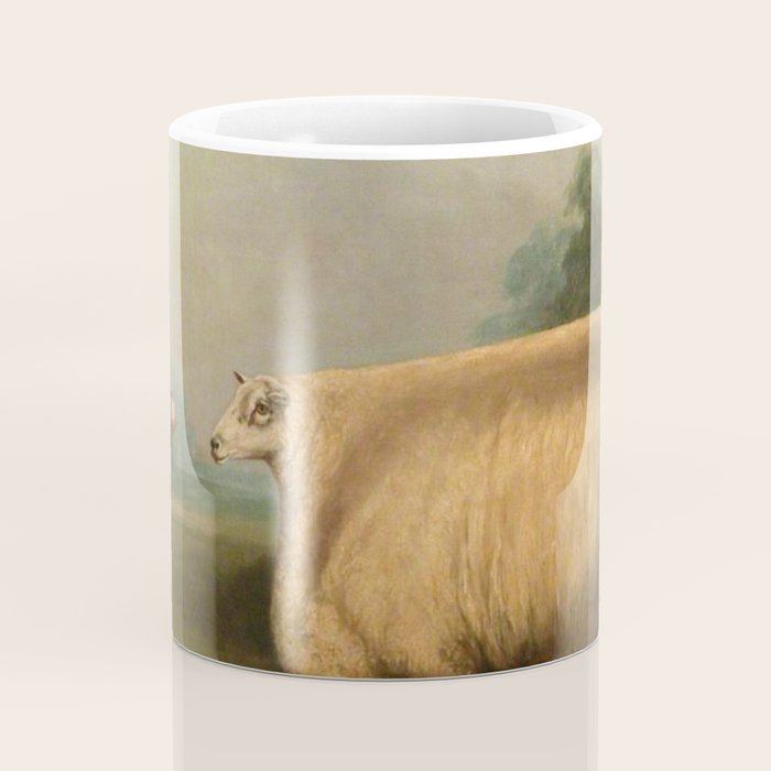 Comically large sheep - Vintage Dutch painting Coffee Mug Gallery Image 4