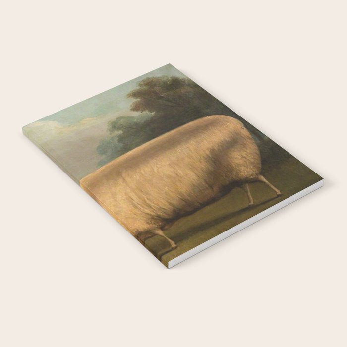 Comically large sheep - Vintage Dutch painting Notebook Gallery Image 2