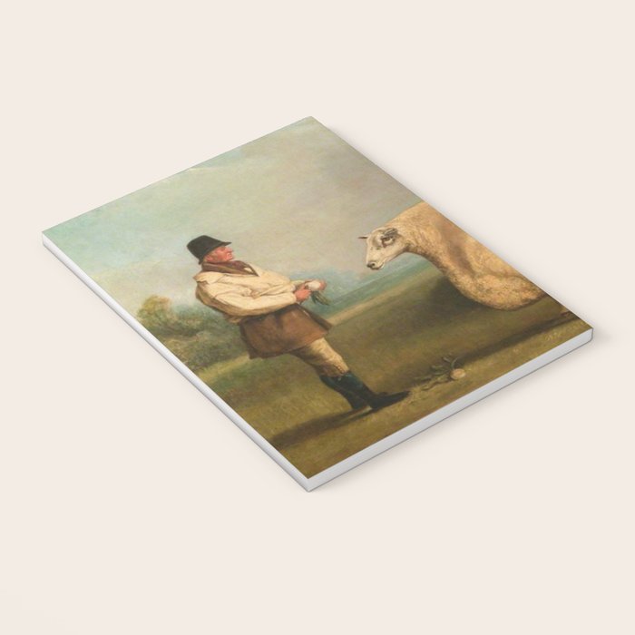 Comically large sheep - Vintage Dutch painting Notebook Gallery Image 3